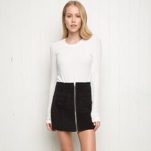 Brandy Melville Black Zipper Skirt with Pockets